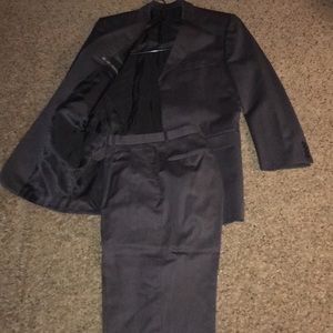 Authentic Burberry three button slate grey suit40r